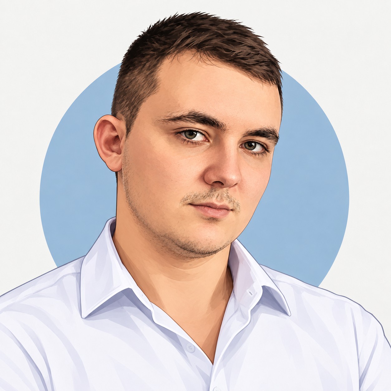Illustrated portrait of Martin Yordanov